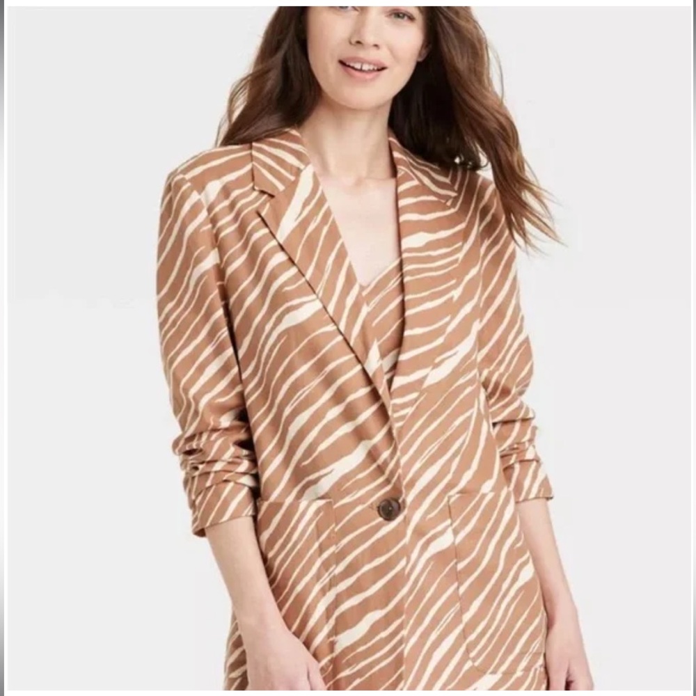 A New Day zebra print blazer